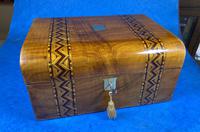 Victorian Walnut Box with Tunbridge Ware Bands (2 of 11) Victorian Walnut Box with Tunbridge Ware Bands (2 of 11)