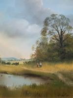 Lovely 'Chocolate Box Quality' Vintage 20thc English Landscape Oil Painting (13 of 15) Lovely 'Chocolate Box Quality' Vintage 20thc English Landscape Oil Painting (13 of 15)