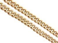 9ct Yellow Gold Double Albert Watch Chain - 1925 (4 of 12) 9ct Yellow Gold Double Albert Watch Chain - 1925 (4 of 12)