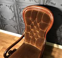 Victorian Mahogany Scroll Arm Nursing Chair (4 of 9) Victorian Mahogany Scroll Arm Nursing Chair (4 of 9)