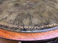Quality Mahogany & Leather Drum Coffee Table (2 of 8) Quality Mahogany & Leather Drum Coffee Table (2 of 8)