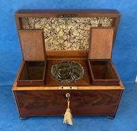 George III Mahogany Twin Canister Tea Caddy (15 of 17) George III Mahogany Twin Canister Tea Caddy (15 of 17)