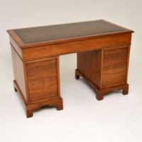 Antique Victorian Walnut Pedestal Desk (11 of 11) Antique Victorian Walnut Pedestal Desk (11 of 11)