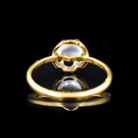 Vintage Moonstone Round Buttercup 18ct 18k Yellow Gold Ring (8 of 9) Vintage Moonstone Round Buttercup 18ct 18k Yellow Gold Ring (8 of 9)