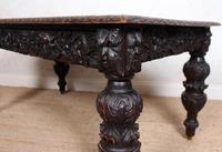 Carved Oak Desk Library Table Gothic Jacobean Large 19th Century (13 of 18) Carved Oak Desk Library Table Gothic Jacobean Large 19th Century (13 of 18)