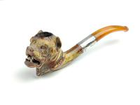 Carved Meerschaum "Bulldog" Pipe (1 of 13)