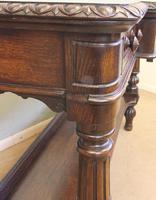Antique Oak Victorian Shaped Sideboard Server (10 of 15) Antique Oak Victorian Shaped Sideboard Server (10 of 15)