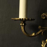 French Pair Of Gilded Twin Arm Wall Lights Oka04080 (9 of 10) French Pair Of Gilded Twin Arm Wall Lights Oka04080 (9 of 10)