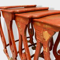 Crutsy Nest of 4 Chinese Red Lacquered Tables (5 of 13) Crutsy Nest of 4 Chinese Red Lacquered Tables (5 of 13)