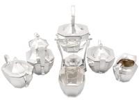 American Sterling Silver Six Piece Tea & Coffee Service - Queen Anne Style - Antique c.1900 (2 of 21) American Sterling Silver Six Piece Tea & Coffee Service - Queen Anne Style - Antique c.1900 (2 of 21)