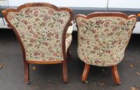 1859 Quality Beautiful Rosewood Mummy and Daddy Chair in Floral Upholstery (4 of 5) 1859 Quality Beautiful Rosewood Mummy and Daddy Chair in Floral Upholstery (4 of 5)