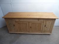 2 Metre Antique Pine 4 Door Sideboard / TV Stand to Paint (4 of 7) 2 Metre Antique Pine 4 Door Sideboard / TV Stand to Paint (4 of 7)