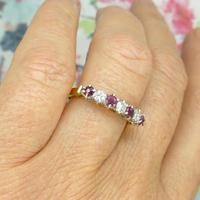Vintage 18ct Ruby & Diamond seven stone ring ~ 40th wedding Anniversary (8 of 10) Vintage 18ct Ruby & Diamond seven stone ring ~ 40th wedding Anniversary (8 of 10)