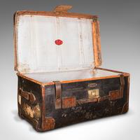 Vintage Overseas Voyage Trunk, English, Leather, Travel Case, Luggage c.1930 (2 of 12) Vintage Overseas Voyage Trunk, English, Leather, Travel Case, Luggage c.1930 (2 of 12)