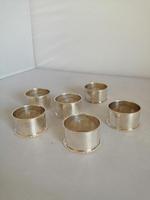 Six Silver Napkin Rings (3 of 4) Six Silver Napkin Rings (3 of 4)