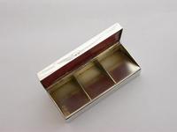 Victorian Silver Triple Compartment Stamp Box (6 of 15) Victorian Silver Triple Compartment Stamp Box (6 of 15)