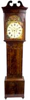 18th Century Scottish 8 Day Longcase Clock Flame Mahogany Painted Dial Grandfather Clock (4 of 7) 18th Century Scottish 8 Day Longcase Clock Flame Mahogany Painted Dial Grandfather Clock (4 of 7)