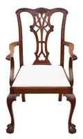 Set of 8 (6+2) mahogany dining chairs Georgian revival C1910 (9 of 11) Set of 8 (6+2) mahogany dining chairs Georgian revival C1910 (9 of 11)