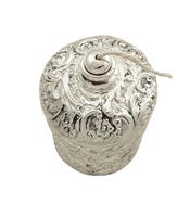 Antique Victorian Sterling Silver String Box / Holder 1900 (8 of 9) Antique Victorian Sterling Silver String Box / Holder 1900 (8 of 9)