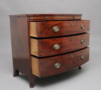 Early 19th Century Mahogany Bowfront Chest with Slide (6 of 12) Early 19th Century Mahogany Bowfront Chest with Slide (6 of 12)