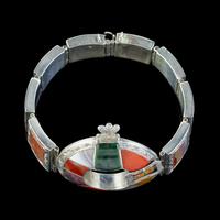 Antique Victorian Scottish Agate Buckle Bracelet Silver c.1860 (4 of 6) Antique Victorian Scottish Agate Buckle Bracelet Silver c.1860 (4 of 6)