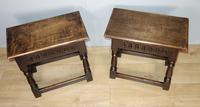 Pair of Edwardian Oak Joint Stools (3 of 6) Pair of Edwardian Oak Joint Stools (3 of 6)
