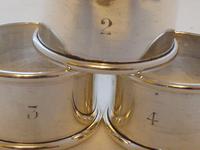 Boxed Set 4 1919 Hallmarked Solid Silver Napkin Rings Serviette Ring (6 of 6) Boxed Set 4 1919 Hallmarked Solid Silver Napkin Rings Serviette Ring (6 of 6)