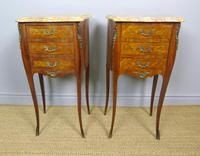 Pair of Antique French Bedside Cabinets Marble Top (4 of 6) Pair of Antique French Bedside Cabinets Marble Top (4 of 6)