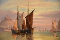 Oil Painting Pair by George Dodgson Callow "A Calm, Mounts Bay" and "On the South Coast" (4 of 9) Oil Painting Pair by George Dodgson Callow "A Calm, Mounts Bay" and "On the South Coast" (4 of 9)
