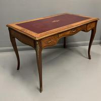 French Red Leather Top Bureau Plat (2 of 9) French Red Leather Top Bureau Plat (2 of 9)