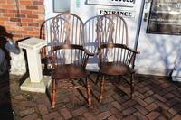 1940's Pair of Oak Country Farmhouse Chairs (5 of 5) 1940's Pair of Oak Country Farmhouse Chairs (5 of 5)