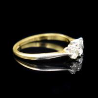 Antique Old Cut Diamond Three Stone Trilogy 18ct Gold and Platinum Ring (3 of 10) Antique Old Cut Diamond Three Stone Trilogy 18ct Gold and Platinum Ring (3 of 10)