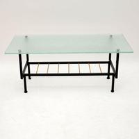 1960’s Vintage French Glass & Steel Coffee Table (2 of 7) 1960’s Vintage French Glass & Steel Coffee Table (2 of 7)