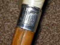 Antique Hallmarked 1923 Silver Walking Cane With Malacca Shaft 'LHB' (11 of 13) Antique Hallmarked 1923 Silver Walking Cane With Malacca Shaft 'LHB' (11 of 13)