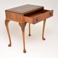 Antique Burr Walnut Leather Top Writing Table / Desk (5 of 10) Antique Burr Walnut Leather Top Writing Table / Desk (5 of 10)