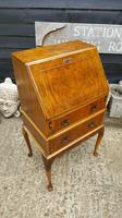 Lovely Antique Design Burr Walnut Bureau (2 of 9) Lovely Antique Design Burr Walnut Bureau (2 of 9)