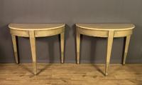 Pair of Swedish Gustavian Style Painted Marble Top Console Tables (7 of 12) Pair of Swedish Gustavian Style Painted Marble Top Console Tables (7 of 12)