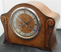 Oak English Art Deco 8 Day Striking Mantel Clock (5 of 8) Oak English Art Deco 8 Day Striking Mantel Clock (5 of 8)