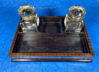 Victorian Rosewood & Tunbridge Ware Inkstand by Thomas Barton (6 of 24) Victorian Rosewood & Tunbridge Ware Inkstand by Thomas Barton (6 of 24)