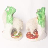 Pair of Staffordshire Flatback Sheep (6 of 6) Pair of Staffordshire Flatback Sheep (6 of 6)