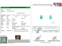 15.51ct Colombian Emerald and 1.12ct Diamond, Platinum Drop Earrings - Vintage Circa 1950 (7 of 9) 15.51ct Colombian Emerald and 1.12ct Diamond, Platinum Drop Earrings - Vintage Circa 1950 (7 of 9)