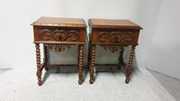 Pair of French Walnut Bedside Lamp Tables (3 of 10) Pair of French Walnut Bedside Lamp Tables (3 of 10)