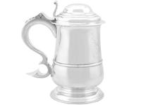 Antique George II Newcastle Sterling Silver Tankard 1759