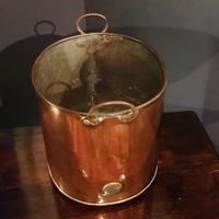 Antique Copper Coal Bucket of Oval Form with Handles (2 of 7) Antique Copper Coal Bucket of Oval Form with Handles (2 of 7)