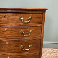 Small Quality Edwardian Mahogany Antique Bow Fronted Chest of Drawers (5 of 7) Small Quality Edwardian Mahogany Antique Bow Fronted Chest of Drawers (5 of 7)