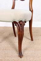 4 Walnut Balloon Dining Chairs 19th Century (6 of 12) 4 Walnut Balloon Dining Chairs 19th Century (6 of 12)