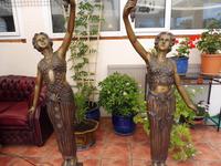2 Bronze Art Nouveau Style Lamps (9 of 12) 2 Bronze Art Nouveau Style Lamps (9 of 12)