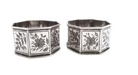 Pair of Antique Victorian Sterling Silver Napkin Rings in Case 1893 (7 of 9) Pair of Antique Victorian Sterling Silver Napkin Rings in Case 1893 (7 of 9)