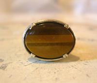 Vintage Silver & Tigers Eye Pocket Watch Chain Fob 1970s Art Nouveau Revival (8 of 9) Vintage Silver & Tigers Eye Pocket Watch Chain Fob 1970s Art Nouveau Revival (8 of 9)