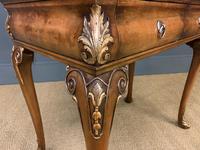 Floral Painted Burr Walnut Cabinet on Stand (11 of 15) Floral Painted Burr Walnut Cabinet on Stand (11 of 15)